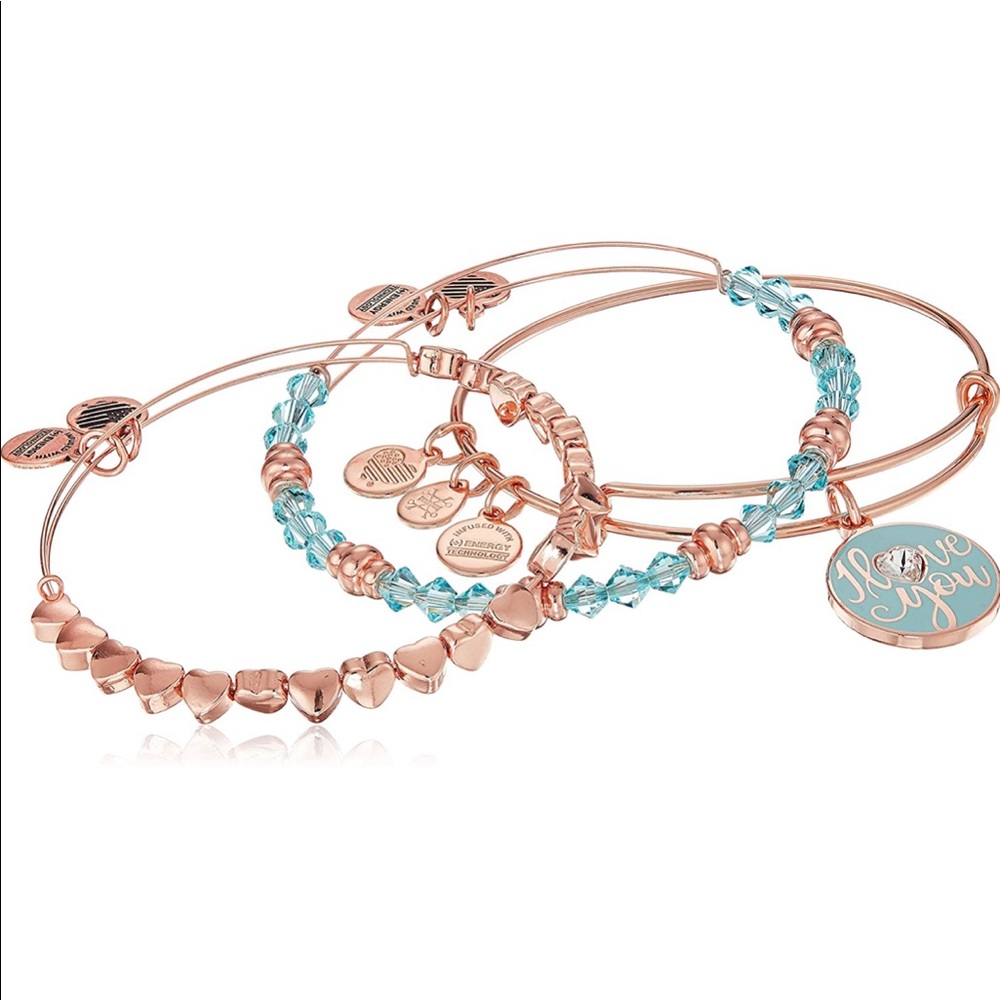 Alex and Ani ‘I Love You’ Bracelet, Set of 3